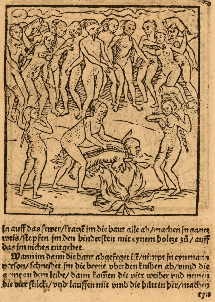 Hans Staden's Warhaftige Historia und Beschreibung, 1557. Image courtesy of the John Carter Brown library. From Hans Staden's Warhaftige Historia und Beschreibung, 1557. Image courtesy of the John Carter Brown library.